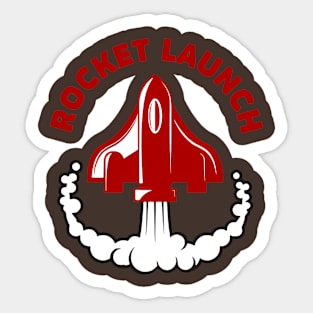 Rocket Launch Sticker